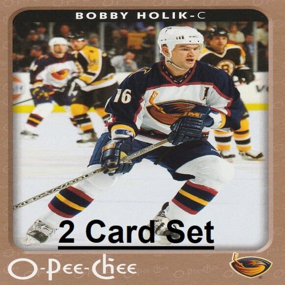 Bobby Holik Atlanta Thrashers NHL Hockey Card Collection - 2 Card Set - Picture 1 of 3